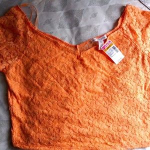 Women's lace crop top